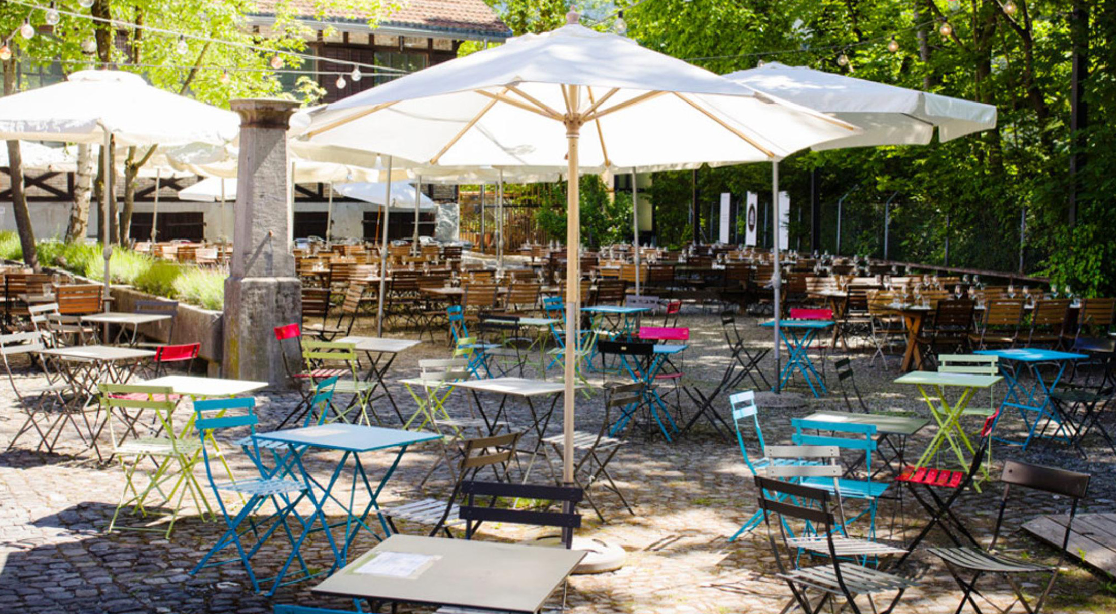 SMZ Lunch&Connect Restaurant Riithalle Sommergarten